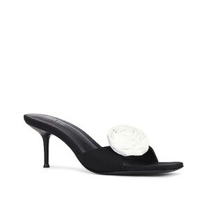 RAYE Rosette Mule in Black & White  Size 7